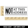 thumbnail image 2 of Not at This Address Letter Mail Self-Inking Rubber Stamp Ink Stamper for Business Office - Black Ink - Small 1-1/2 Inch, 2 of 7