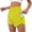 #03Yellow, variant on Athletic Shorts for Women 3" High Waisted Quick Dry for Running Workout Gym Track with Zip Pocket Yellow L