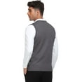 thumbnail image 4 of HAOMEILI Men's Sleeveless V Neck Pullover Sweater Slim Fit Casual Solid Sweater Vest, 4 of 6