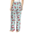 thumbnail image 3 of Daiia Watermelon Women's Sleep Pant with Pockets and Drawstring,Pajama Pants-Small, 3 of 9