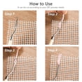 thumbnail image 3 of MasteelfCA Blank Rug Hooking Mesh DIY Rug Making Tapestry Mesh Craft Sheet (White), 3 of 7