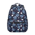 thumbnail image 1 of Funny Cartoon Shark Student Backpack Durable Waterproof Composite Oxford Cloth with Vintage Retro Shark Art and Nautical Print, Breathable Padding, Adjustable Straps for Daily Use, 1 of 3