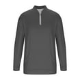 thumbnail image 5 of Atogsazn Men's 1/4 Zip Sweatshirt Casual Long Sleeve Pullover Jogger Sweatshirts Fall Outfit Clothing Gray XXXXL Fashion, 5 of 6