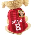 thumbnail image 2 of Camiseta de la Copa del Mundo para perros, chaleco de verano para perros y cachorros, malla suave y transpirable, 2 of 8