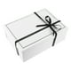 thumbnail image 1 of Caja de regalo plegable con tapa y cinta, elegante embalaje de cartón blanco para cumpleaños, bodas, San Valentín y Navidad., 1 of 5
