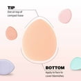 thumbnail image 3 of Awwp Blue Thumb Powder Puff*4 Finger Puff 12 Pcs mlni Makeup Puff Suitable for Foundation Concealer Eye Shadow Beauty Makeup Tools (4 Color 1 Set), 3 of 5