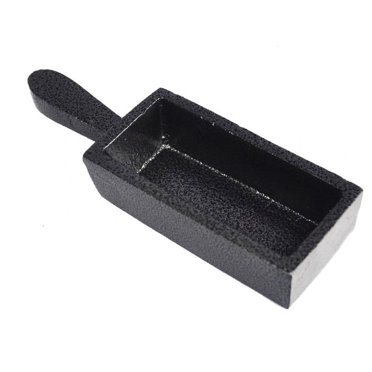 SIMOND Store 20-25 Oz Cast Iron Ingot Mold - 1 Kg Capacity For Gold, Silver, Copper, Aluminum Casting