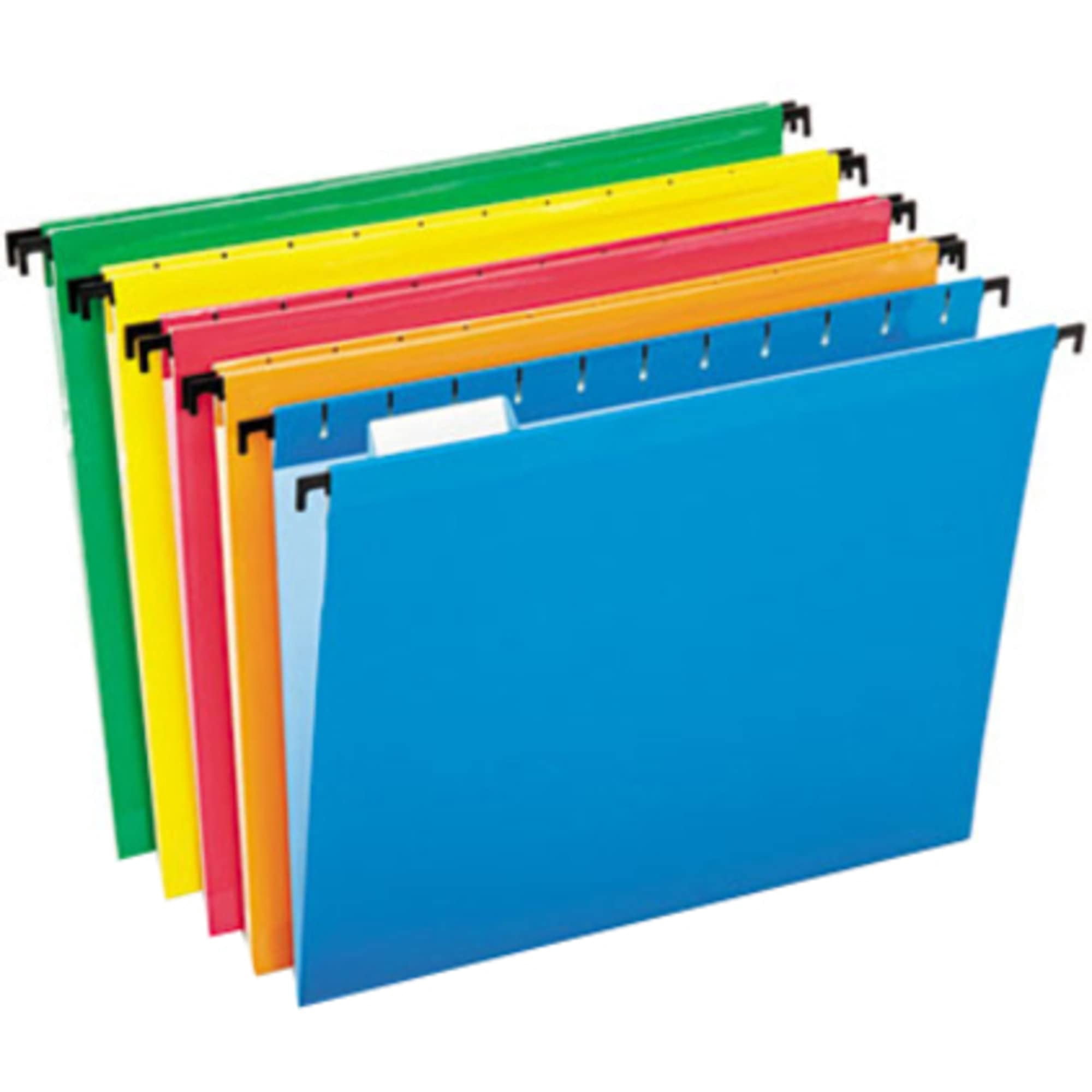 Pendaflex SureHook Hanging File Folder, Letter Size, 1/5 Cut Tabs, Assorted Colors, Pack of 20
