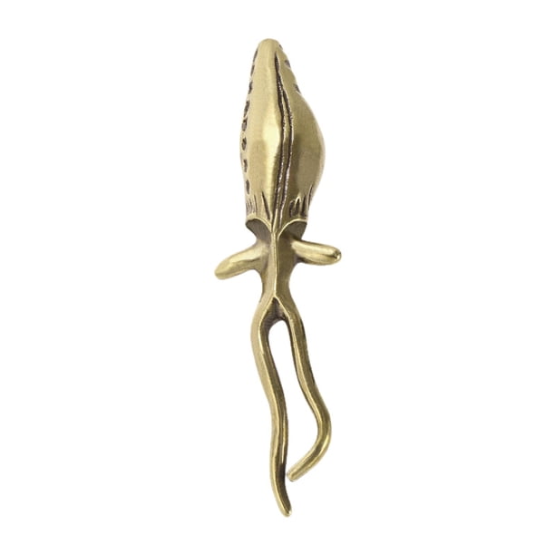 Figuras de calamar de latón centros de mesa hechos a mano Mini regalo de cumpleaños adornos de latón coleccionables para decoración de mesa de la