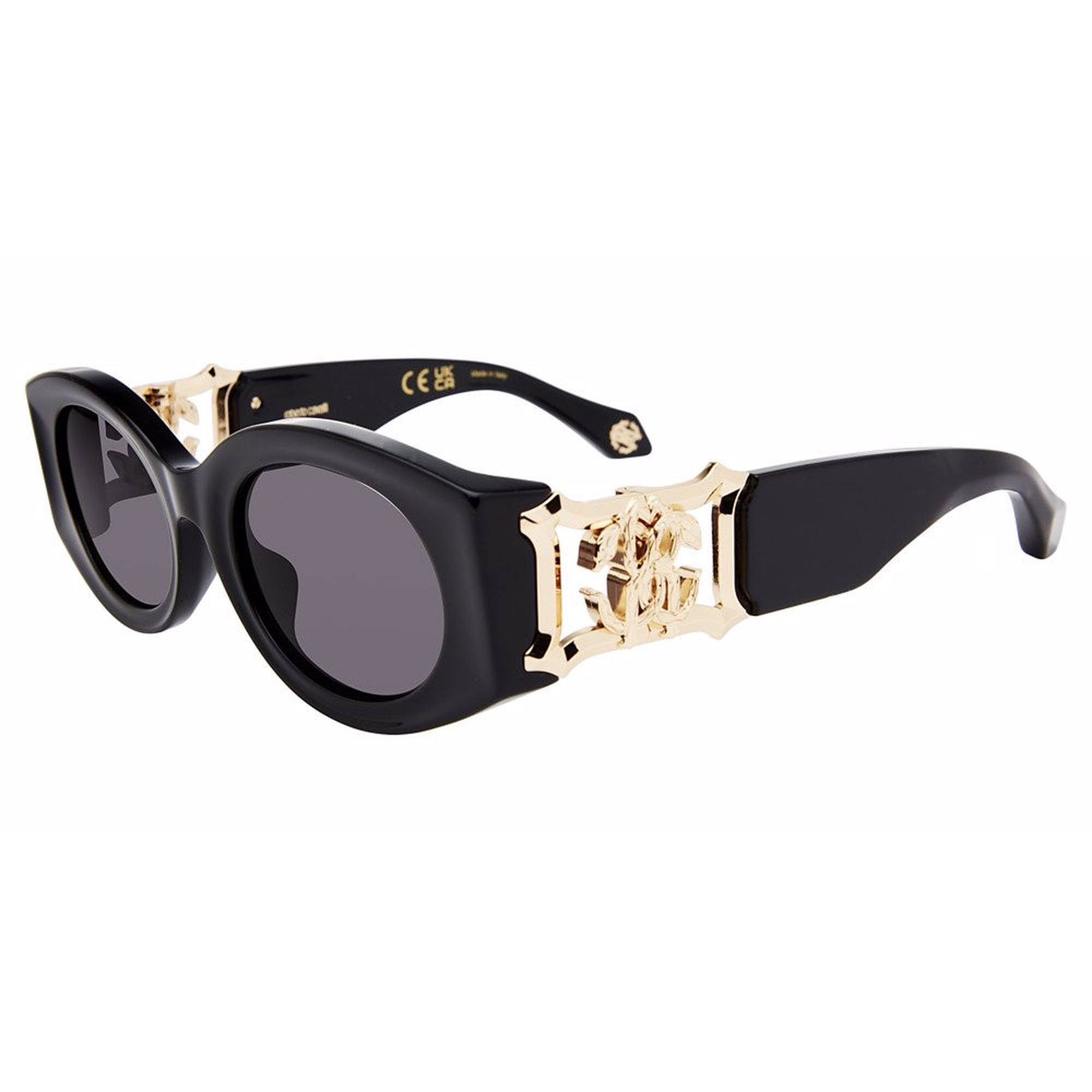 Roberto Cavalli SRC064 0700 53mm Oval Sunglasses Women's