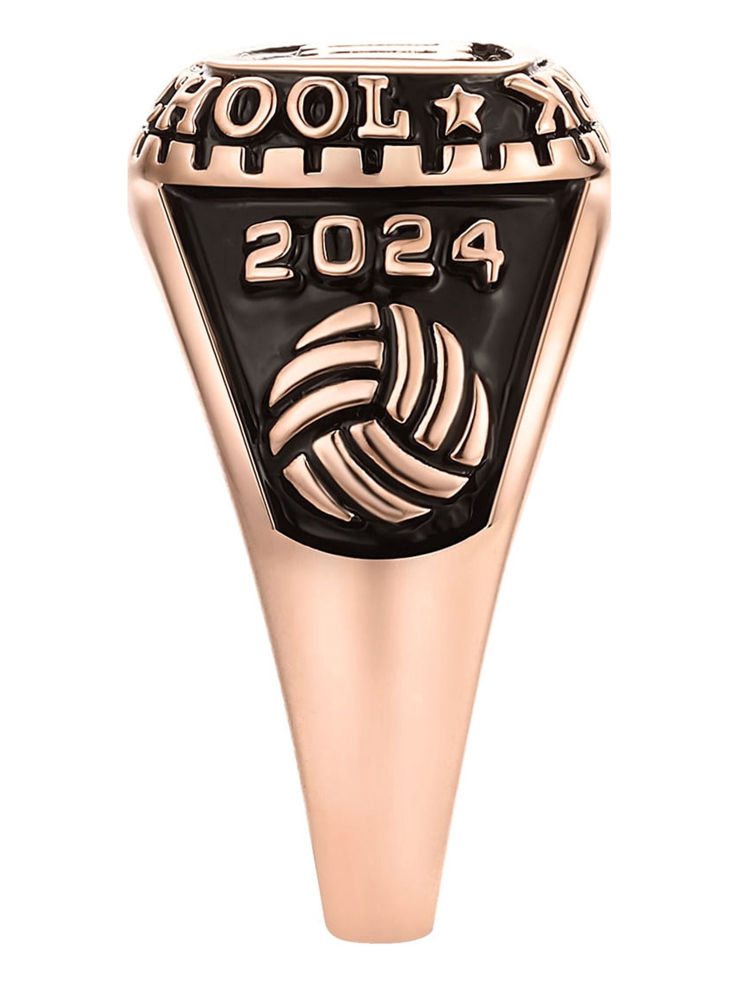 Order Now for 2025 Graduation, Freestyle Women's Old English Initial Class Ring, Personalized, High School or College Graduation