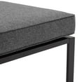thumbnail image 2 of Crosley Furniture Clark Modern Fabric Armless Patio Chair in Charcoal/Black, 2 of 11