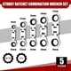 thumbnail image 4 of Juego de Llaves de Trinquete de Cabeza Flexible Rechoncha de 5 Piezas, Combinación Métrica SAE de 72 Dientes, , Niquelada con Bolsa Rodante, 4 of 5