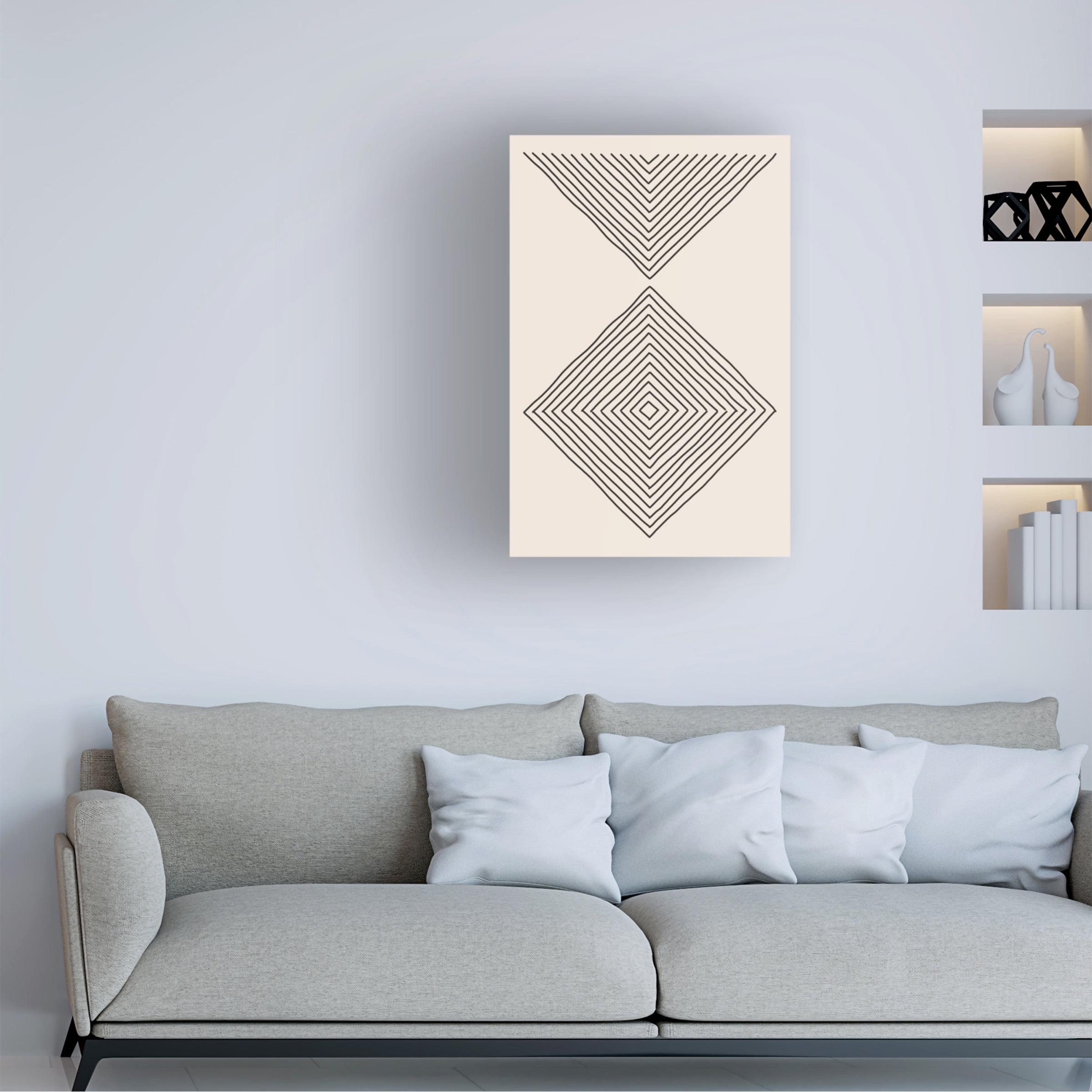 jay stanley 'Minimalism Expression 3' Canvas Art