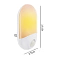 thumbnail image 3 of PRETXORVE - Lámpara con sensor de movimiento para interiores, luz nocturna enchufable, luz LED blanca cálida con sensor inteligente de anochecer a canto de gallo para niños, guarderías, ideal para, 3 of 5