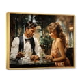 thumbnail image 2 of Designart "Cocktail Hour Country Clubs painting I" Country Clubs Floater Framed Wall Art Print, 2 of 7