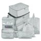 thumbnail image 1 of Bolsas de almacenamiento, juego de 8 Uds., organizador de viaje, Maleta, juego de embalaje, estuches CACAGOO Gris, 1 of 7