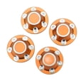 thumbnail image 3 of Wheel Hubcaps, Exquisite Workmanship Stable Performance Wheel Hub Cover Beautiful Appearance  For 1/6 RC Car Orange, 3 of 8