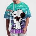 thumbnail image 5 of Camiseta de verano 2024 nueva para hombre, con estampado de Snoopy de Disney, informal, holgada, para fitness callejero, de gran tamaño y alta calidad, 5 of 5