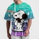 thumbnail image 5 of Camiseta de verano 2024 nueva para hombre, con estampado de Snoopy de Disney, informal, holgada, para fitness callejero, de gran tamaño y alta calidad, 5 of 5