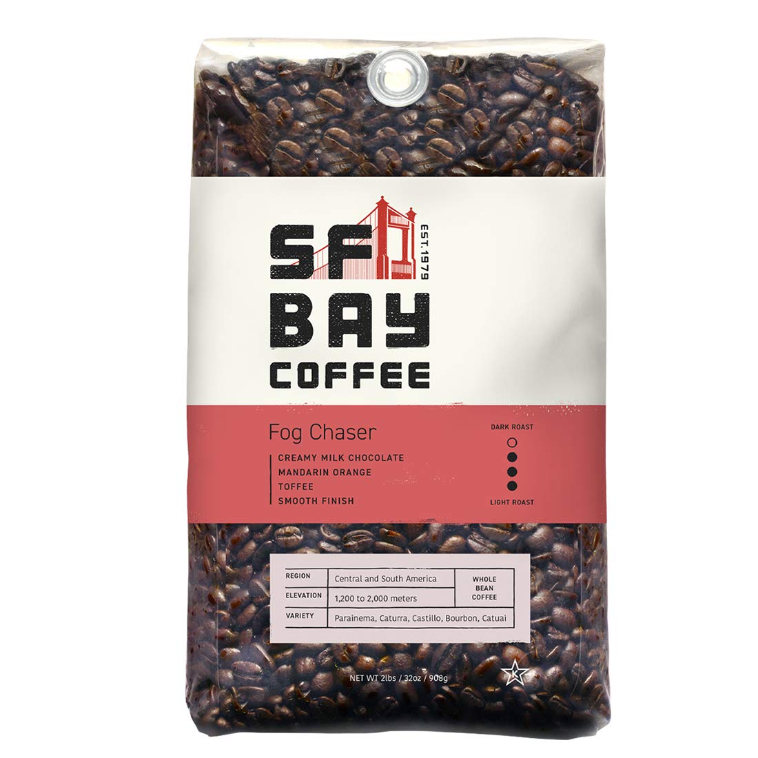 SF Bay Coffee Fog Chaser Whole Bean 2LB 