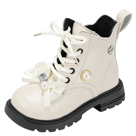 YMUQEIGH Children's Boots Kids Girls' Boots Outdoor Lace Up Boots Ankle Boots Short Toddler/Little Kids Boots Boys' boots
