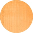 thumbnail image 1 of Ahgly Company Indoor Round Solid Orange Modern Area Rugs, 5' Round, 1 of 1