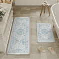 thumbnail image 3 of BERTHMEER Kitchen Rugs for Floor 2 Piece, 17.3"x30"+17.3"x47" Anti Fatigue Waterproof Blue Kitchen Mats, Non Slip Comfort Standing Mat Rug for Home, Sink, Laundry, Blue, 3 of 9