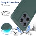 thumbnail image 3 of Funda para teléfono Motorola Edge 2025, resistente a los golpes, verde, 3 of 7