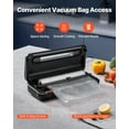 thumbnail image 4 of VEVOR Vacuum Sealer Machine, 80Kpa 120W Powerful Compact Food Sealer, 7-in-1 Multi-Functional Food Vacuum Sealer, Automatic Air Sealing System with Built-in Cutter with 10 Vacuum Bags & 1 Bag Roll, 4 of 9