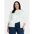 thumbnail image 2 of Time and Tru Women's V-Neck Cardigan Sweater, Lightweight, Sizes XS-XXXL, 2 of 7