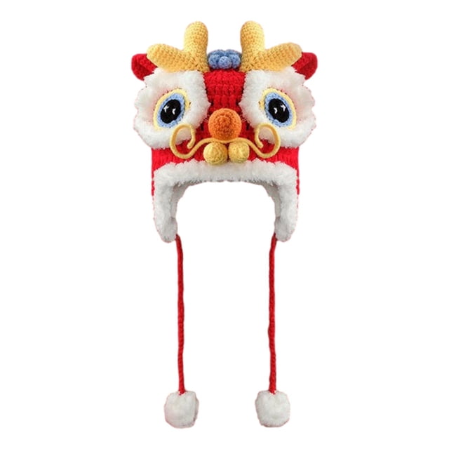 lionlar Chinese Dragon Hat Cap Decorative Headgear for Fancy Dress Performance Party Infant