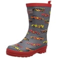 thumbnail image 1 of Hatley Boy's Rain Boot, Classic Race Cars, 3 Big Kid, 1 of 2