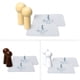 thumbnail image 4 of Ganchos de madera para pared sin perforación, 2 piezas, adhesivo reutilizable, ideal para organizar espacios en clóset, baño o habitación, diseño en tono natural, resistente y fácil de instalar., 4 of 6