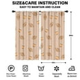 thumbnail image 2 of Blackout Kids Curtains,Light Brown Footballs and Cups Pattern Childrens Insulated Curtains Set Of 2,Bedroom Essentials,Toddler Room Decor 42"x84", 2 of 5