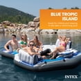 thumbnail image 3 of Intex Blue Tropic Inflatable Lake Island Float with Cooler and Cupholders, 3 of 7