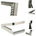 thumbnail image 4 of shiyou-Picture Frame 5x7, Photo Display 4x6 Metal Photo Frame Vertical Tabletop, Tempered Glass Frames Silver, 4 of 4