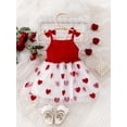 thumbnail image 3 of aturustex Baby Valentines Day Costume for Toddler Girl Princess Dress 6M 9M 12M 18M 2T 3T Infant Sleeveless Tulle Dress Heart Embroidery A-line Dress n Loose Cute Casual Daily Spring Clothes, 3 of 8