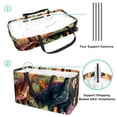 thumbnail image 4 of Dinosaur Premium Oxford Cloth Picnic Basket - Reusable, Foldable, Large Capacity Storage Box, Ideal Storage Bin or Shopping Basket for Outdoor Adventures, 4 of 7