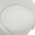 thumbnail image 5 of DREAMSIDEA Swivel Barrel Accent Chair, Modern Upholstered Living Room Chair 360°Round Club Armchair-White, 5 of 6