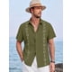 thumbnail image 5 of Playa De Guayabera Cubana Camisas Casual De Lino Para Hombre, 5 of 8