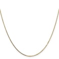 thumbnail image 3 of 14K Yellow Gold Box Chain Styles Necklace 14 inch .7 mm with Spring Ring Clasp 0.7, 3 of 5
