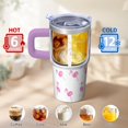 thumbnail image 6 of 20OZ Flamingo Cup with Handle Durable Travel Mug Great Gifts for Women Flamingo Lovers Ideal for Birthday Christmas Events Office Commute Home, 6 of 6