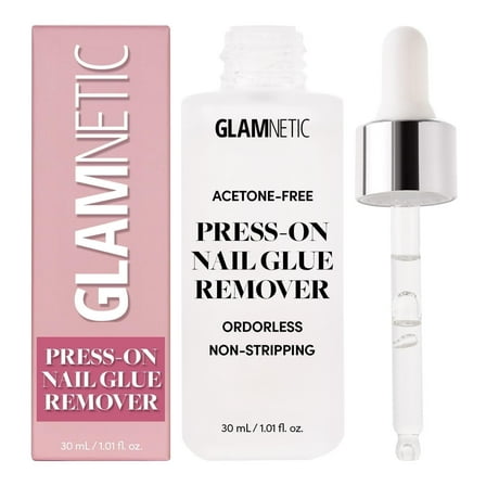 Glamnetic Press-On Nail Remover, Liquid, Acetone-Free Formula for Easy Press-On Nail Removal