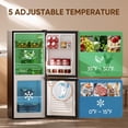 thumbnail image 3 of Upstreman 4.0 Cu.ft Mini Fridge with Freezer, 2 Door Compact Fridge Samll Bottom Freezer Refrigerators with 5 Settings Temperature, Stainless Steel BM40, 3 of 10