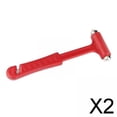 thumbnail image 1 of DYNWAVECA 2xCar Hammer Seatbelt Cutter Steel for Emergency Tool 2 Pcs, 1 of 3