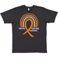 thumbnail image 3 of Inktastic Multiple Sclerosis Awareness Orange Ribbon Rainbow T-Shirt, 3 of 5