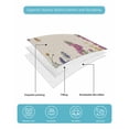 thumbnail image 4 of Quilts Queen Size Bedding Set, Watercolor Flowers Reversible Summer Quilt 3 Pieces, Retro Botanical Blooms Floral Butterfly Lightweight Bedspreads Coverlets with 2 Pillow Shams for All Seasons, 4 of 5