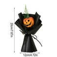 thumbnail image 3 of Halloween Mini Pumpkin Flower Bouquet with Spooky Faces - Cute Trick or Treat Gift for Kids,Party Decor,Office Desk,Home Table Centerpiece - Durable Plastic Arrangement for Halloween Festivities, 3 of 7
