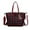PL Navy Fuchsia, variant on MKF Collection Layla Solid Women's Multi-compartment Tote Bag, Convertible Backpack by Mia K - Navy Wine